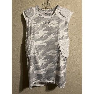 Under Armour Adult Game Day Pro 5 Pad Integrated Tank White XL Football Shirt